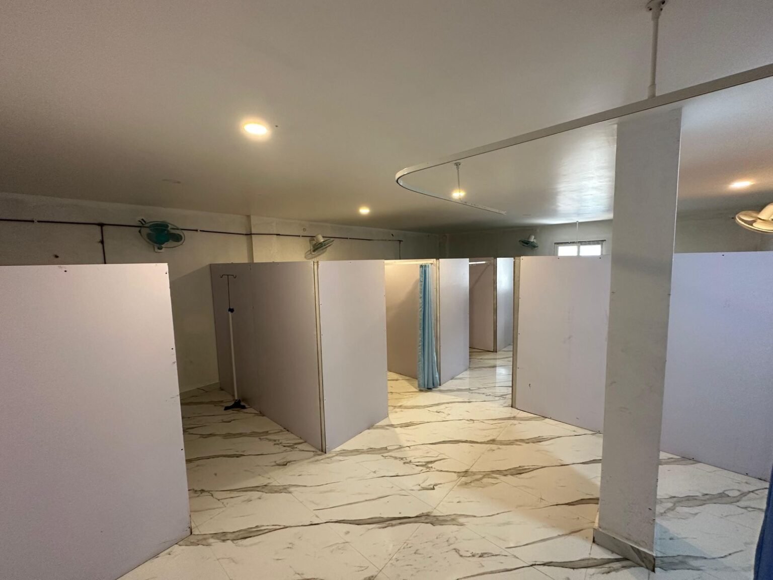 Clean and spacious general patient ward at Asra Maternity and Children’s Hospital